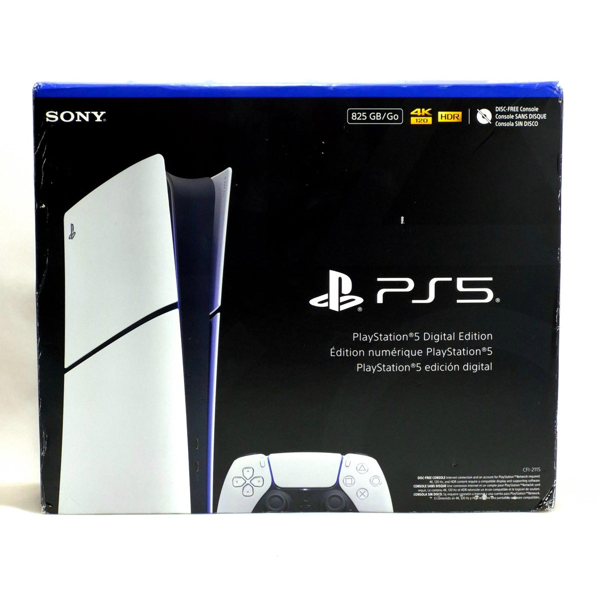 New Sony PlayStation 5 Slim Digital 825GB White Console Gaming System CFI-2115