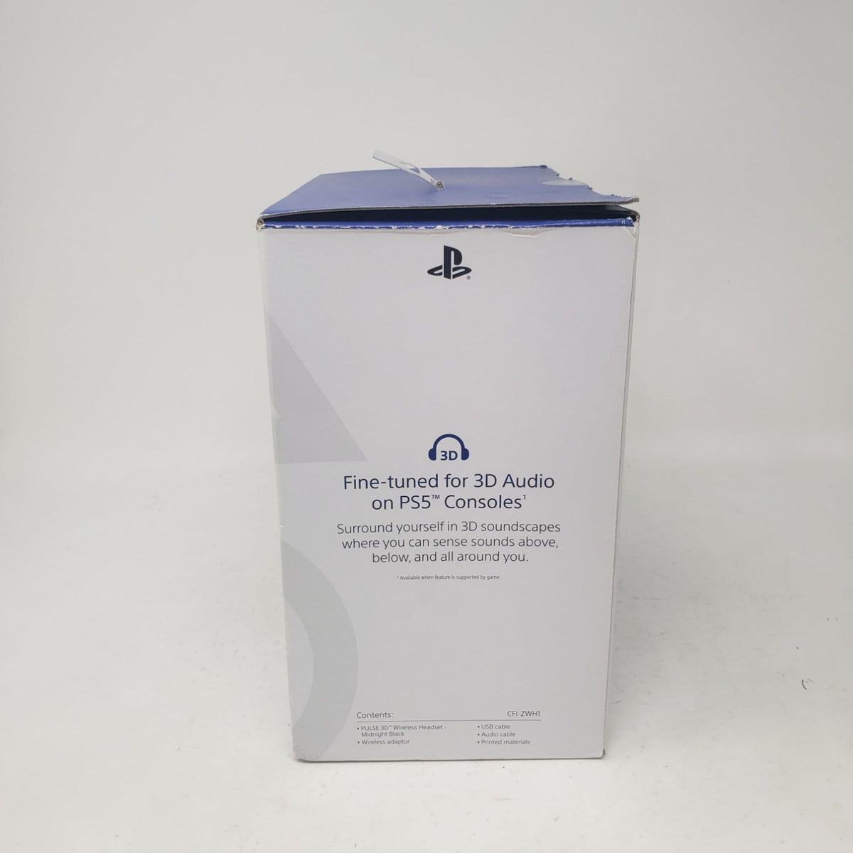 New Sony Pulse 3D Over Ear Gaming Headset Black CFI-ZWH1