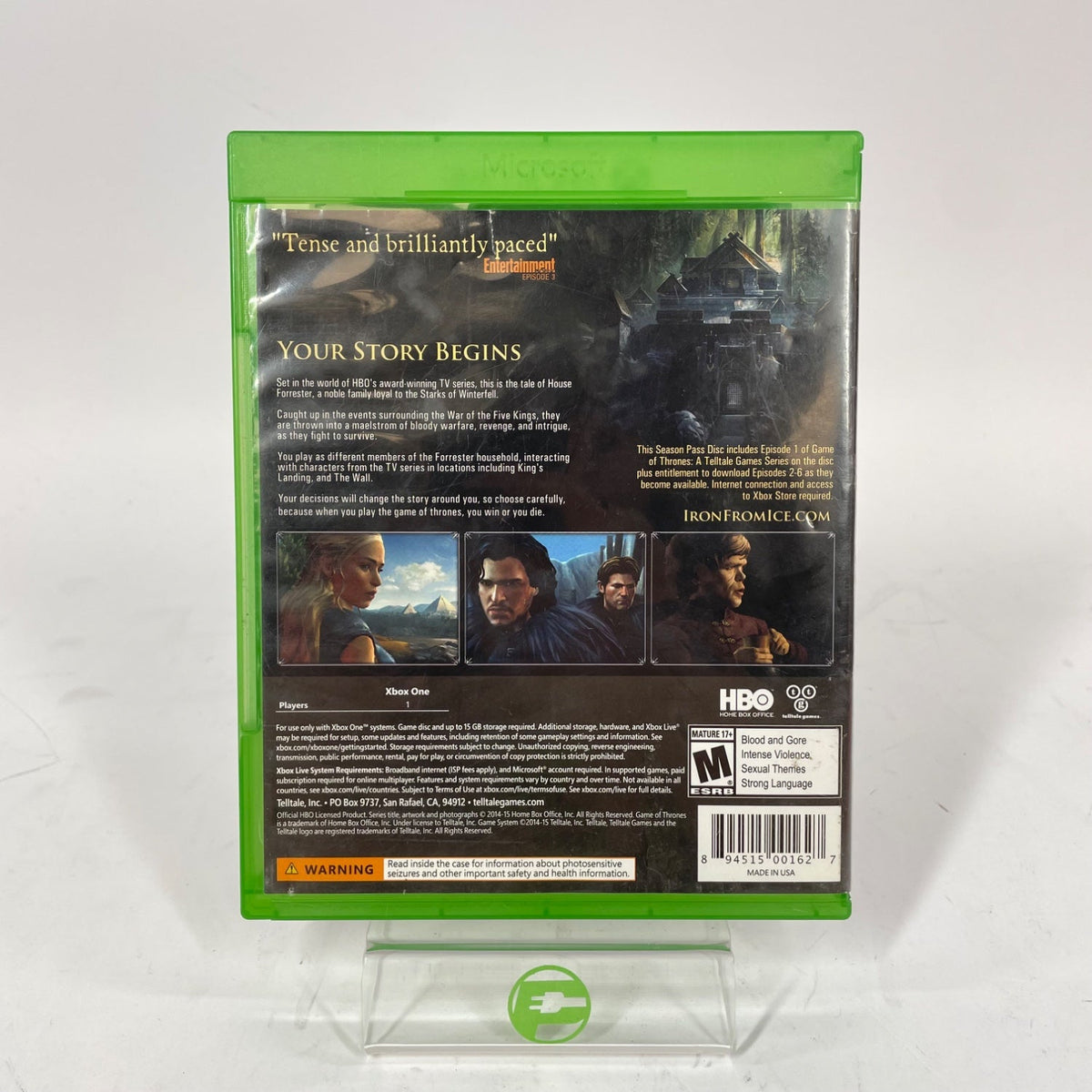 Game of Thrones A Telltale Games Series (Microsoft Xbox One, 2015)
