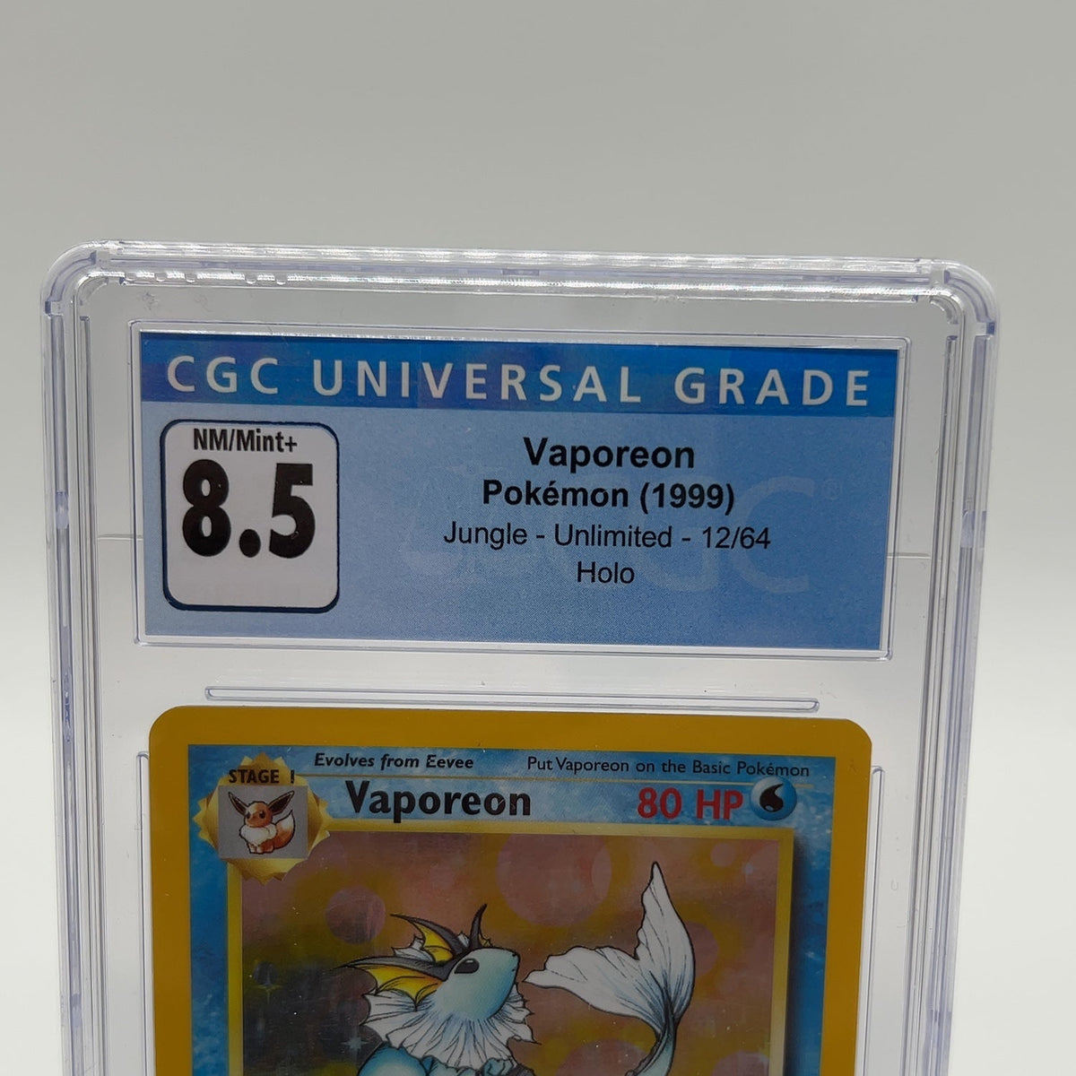 Pokémon TCG Jungle Vaporeon 12/64 Holo English CGC 8.5