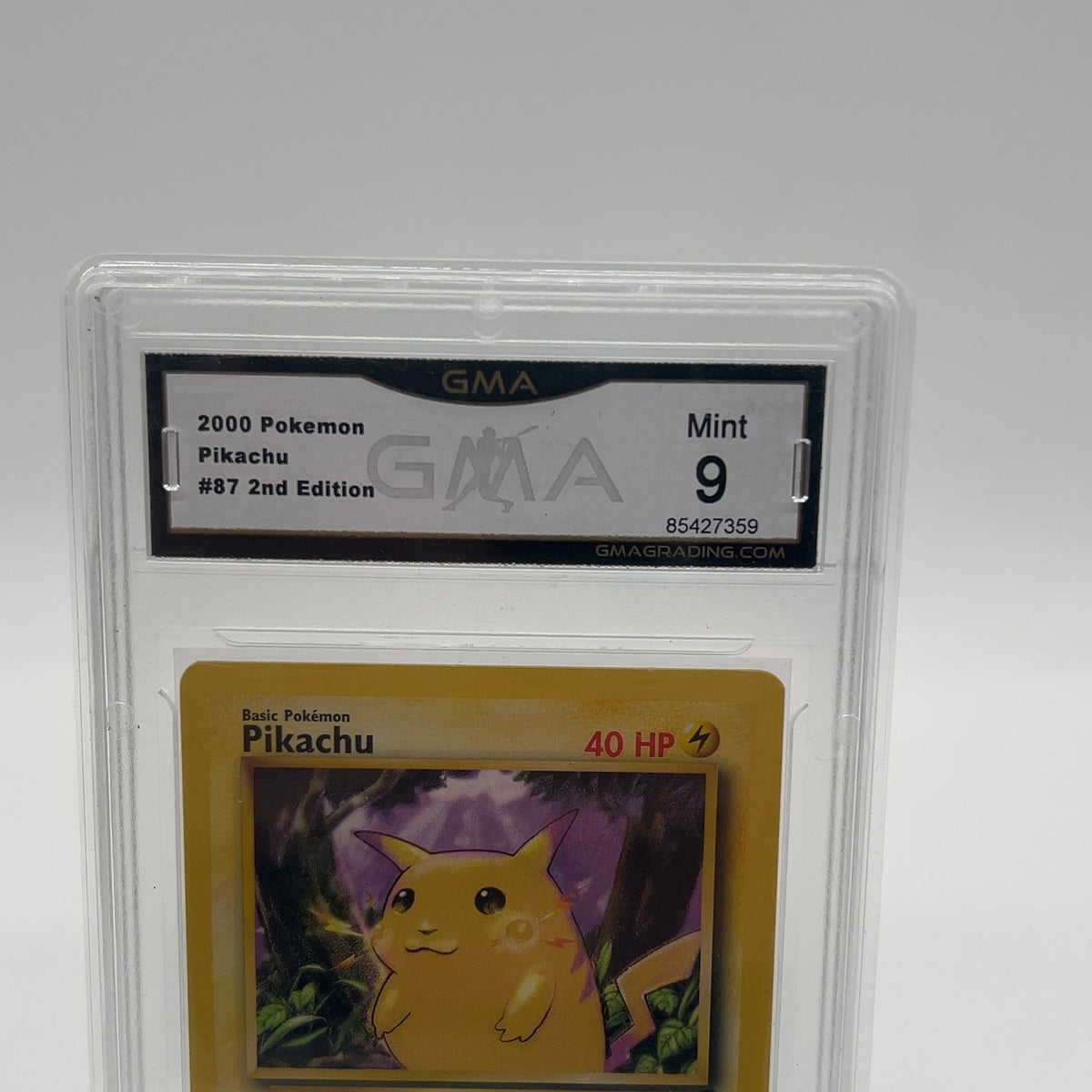 Pokémon TCG Base Set 2 Pikachu 87/130 Regular English GMA 9
