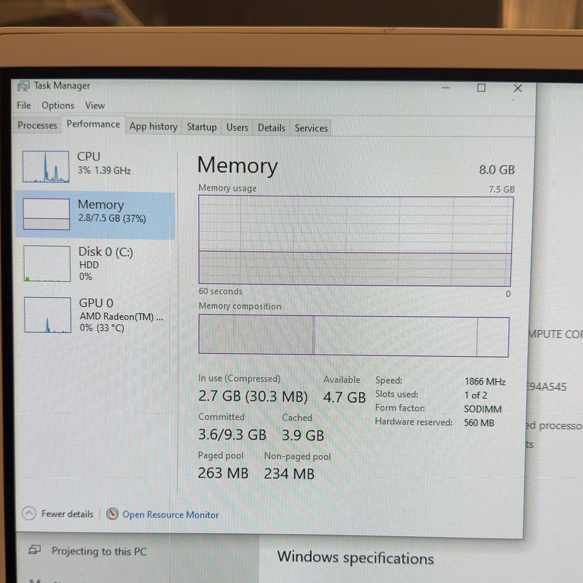 HP All-In-One 24-F0046 A9-9425 3.10GHz 8GB RAM 512GB SSD Desktop Only