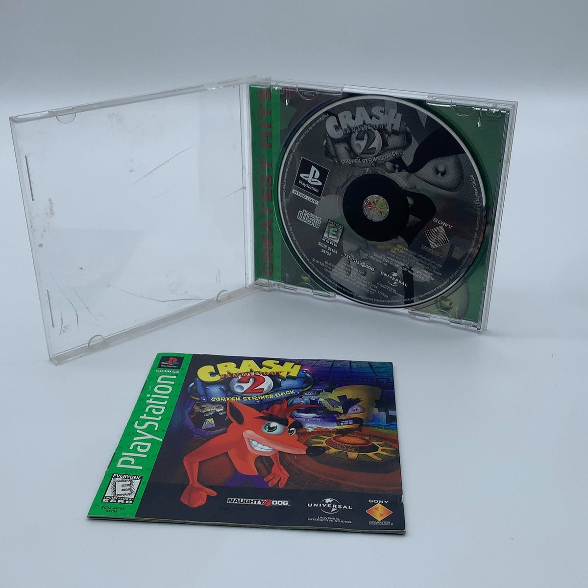 Crash Bandicoot 2 Cortex Strikes Back Greatest Hits Sony PlayStation 1 PS1, 1998
