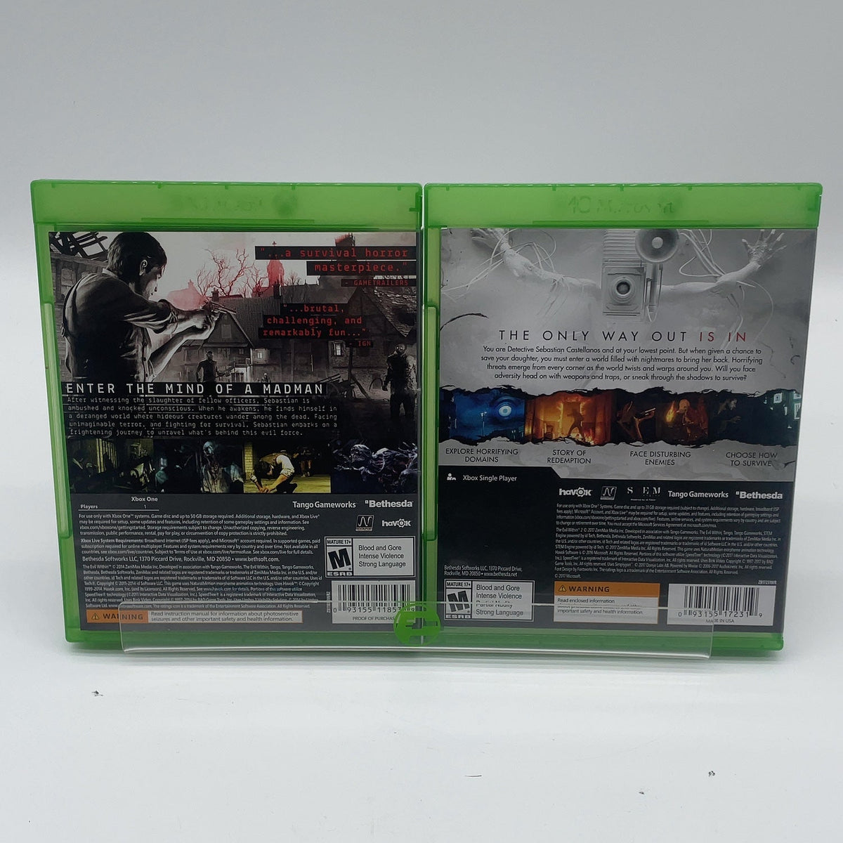 The Evil Within & The Evil Within 2 Microsoft Xbox One Games Complete