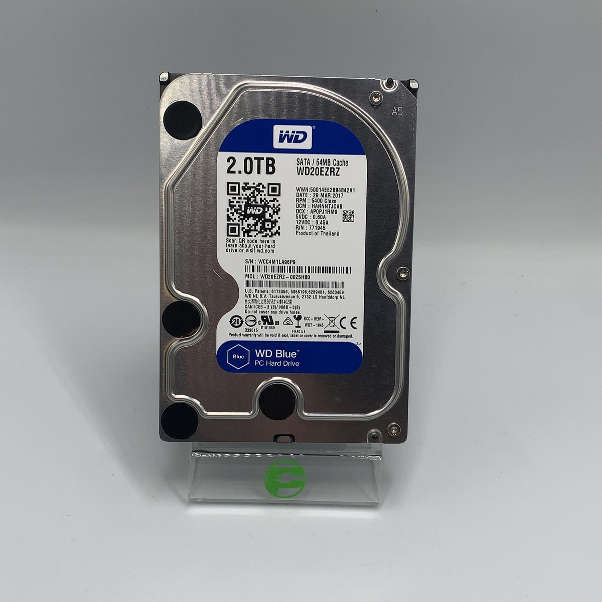 Western Digital WD 3.5" WD Blue SN550 2TB SATA III 6Gbps HDD WD20EZRZ