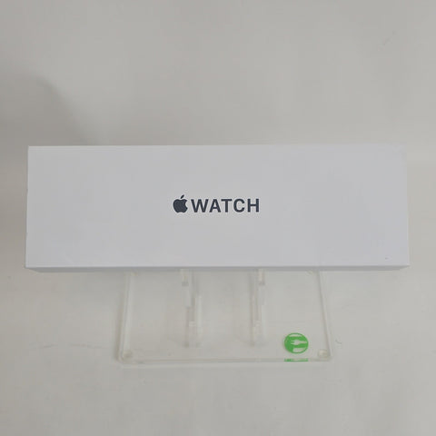 New Unlocked Apple Watch SE 3 44MM Midnight Aluminum Navy Blue Band MJLT4LW/A