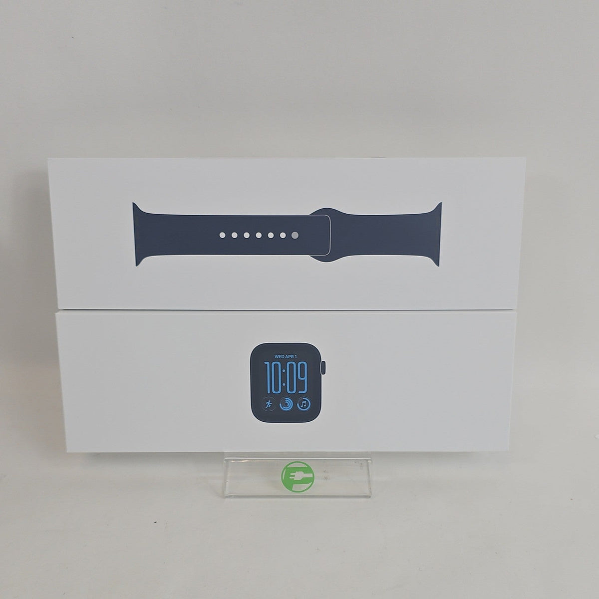 New Unlocked Apple Watch SE 3 44MM Midnight Aluminum Navy Blue Band MJLT4LW/A