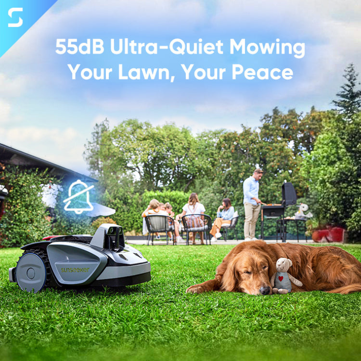 Sunseeker V3 ReadyGo Wireless AI Robot Lawn Mower for 0.15 Acre Yards