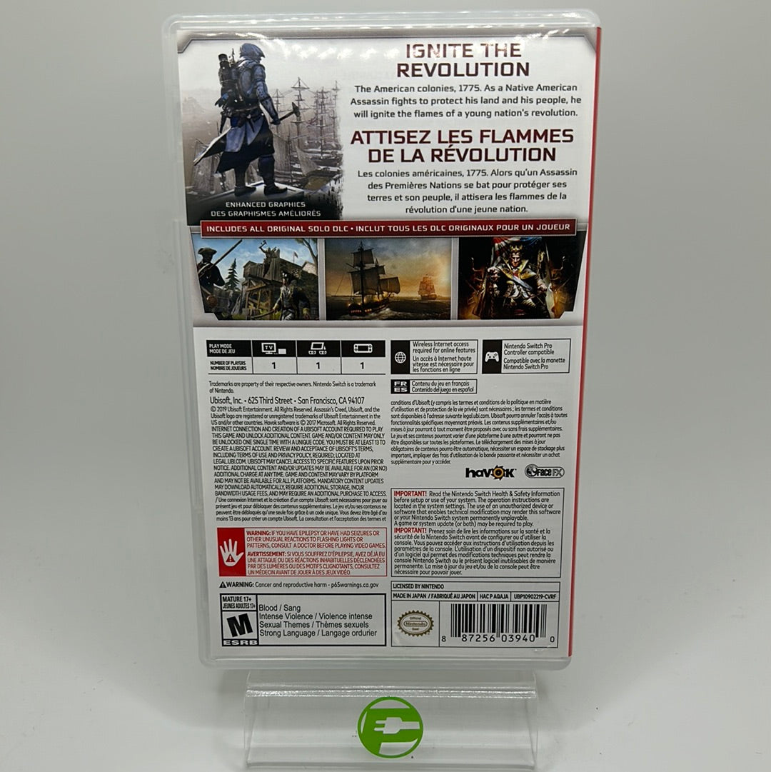Assassin's Creed III Remastered (Nintendo Switch, 2019)