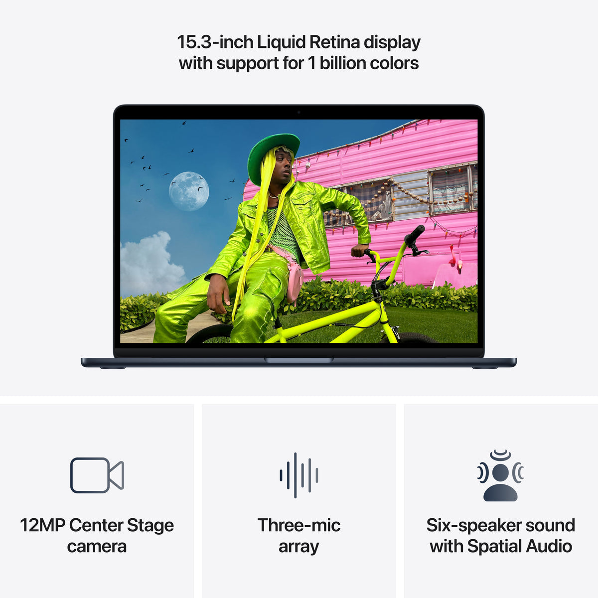 15-inch MacBook Air - M5 10-core CPU 10-core GPU - 32GB Memory - 1TB Storage - Midnight