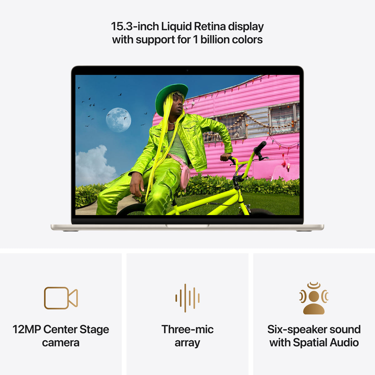15-inch MacBook Air - M5 10-core CPU 10-core GPU - 16GB Memory - 2TB Starlight