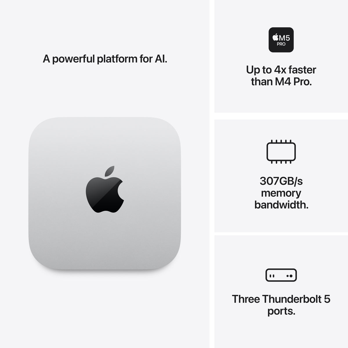 Mac Mini - M5 Pro 18-core CPU 20-core GPU - 48GB Memory - 512GB Storage - 2.5 Gigabit Ethernet