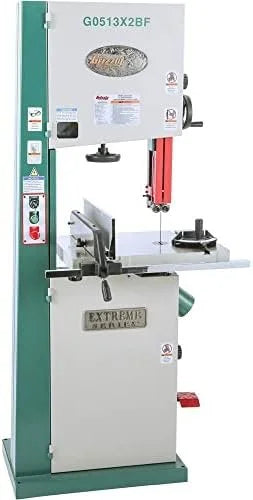 Grizzly Industrial G0513X2BF – 17″ 2 HP Extreme-Series Bandsaw w/Cast-Iron Trunnion & Foot Brake