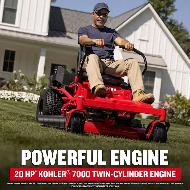 CRAFTSMAN Z5200 | 42 in Gas Zero-Turn Riding Lawn Mower | 20HP Kohler 7000 Twin-Cylinder Engine | High Back Seat