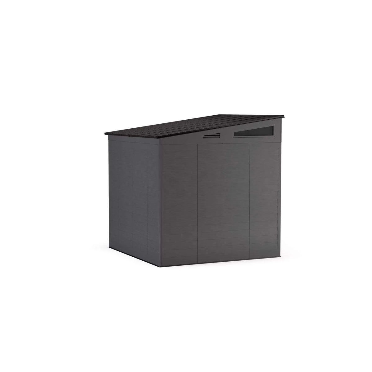 Suncast Modernist 7 ft. x 7 ft. Resin Vertical Pent Storage Shed with Floor Kits
